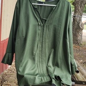Green tunic top